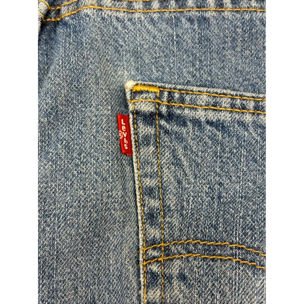 Levis 505 Mens Regular Fit Denim Shorts Size 40 Medium‎ Wash Blue Jean Shorts